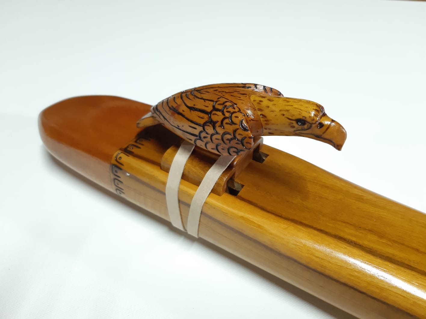 Flauta Nativa Ancestral Doble Totem Aguila